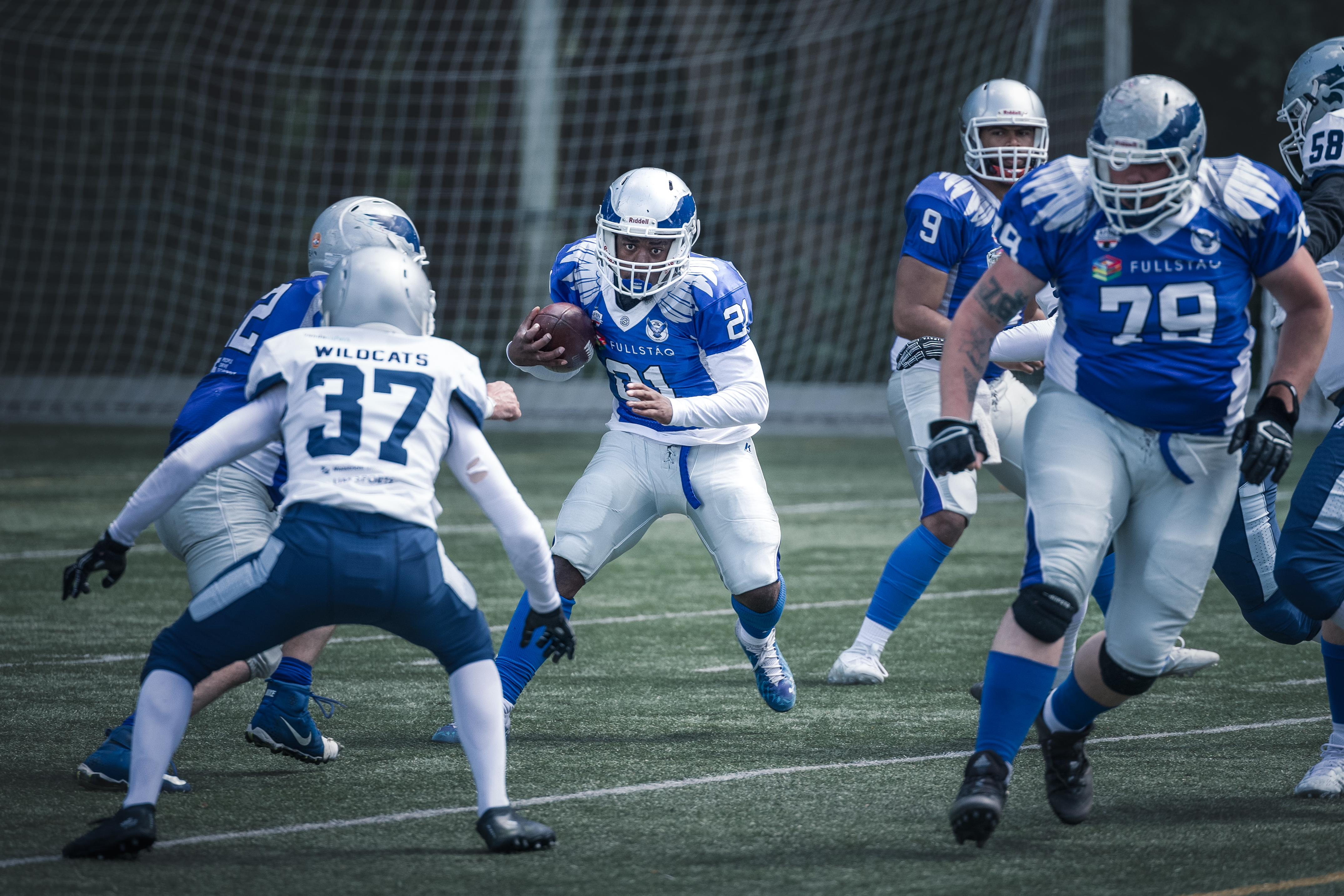 Arnhem Falcons in actie tegen Maastricht Wildcats (foto: Kasper Rijkers)